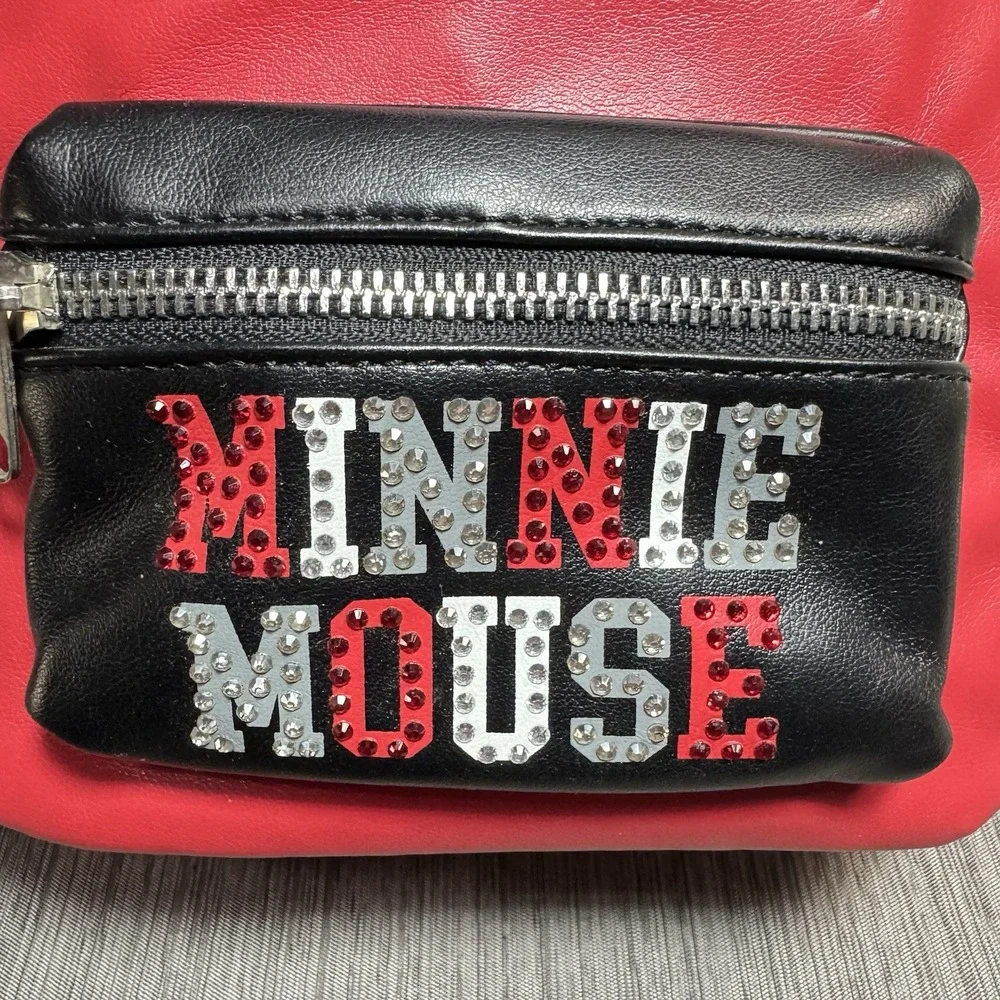 Disney Minnie Mouse Backpack Rhinestone Bling Mini Backpack Purse